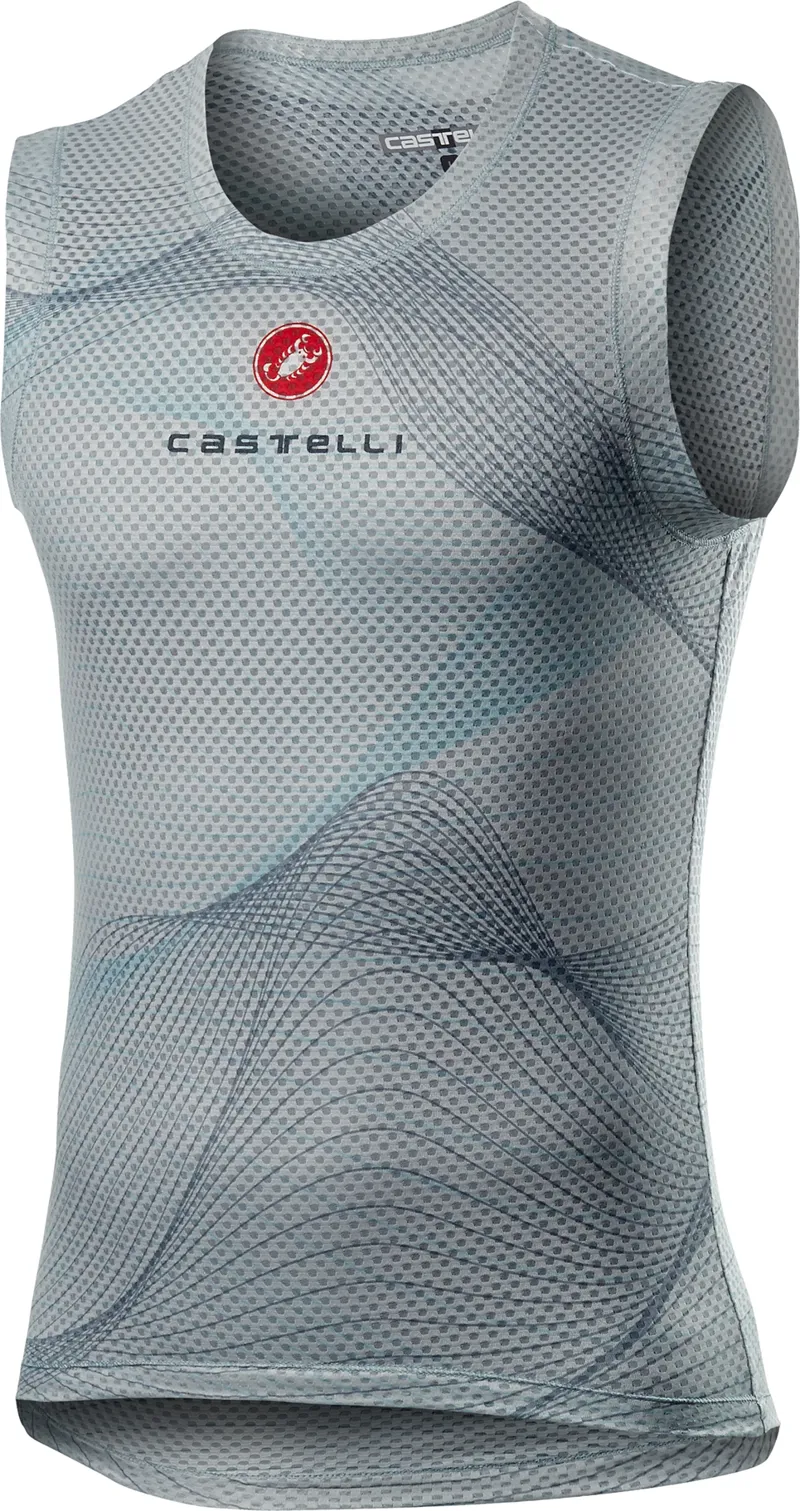 Castelli Pro Mesh Sleeveless Silver Gray 