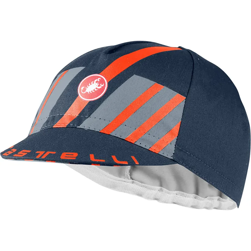 Castelli Hors Categorie Cap Savile Blue Steel Blue Brilliant Orange