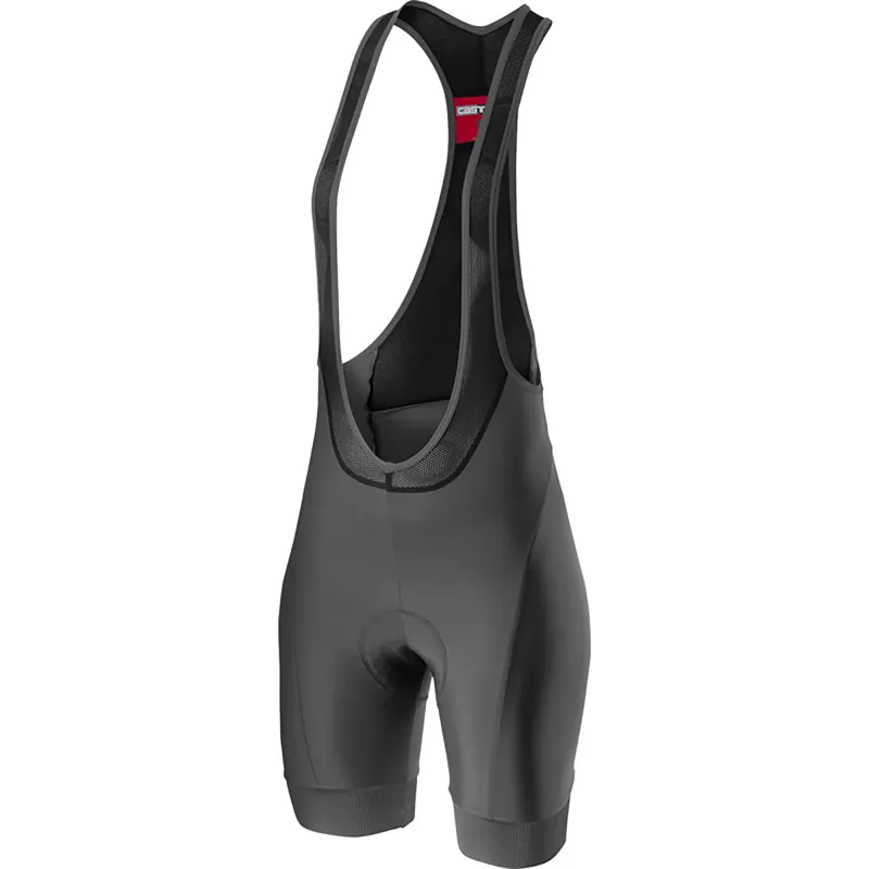 Castelli Prima Womens Bibshort Dark Grey Celeste 