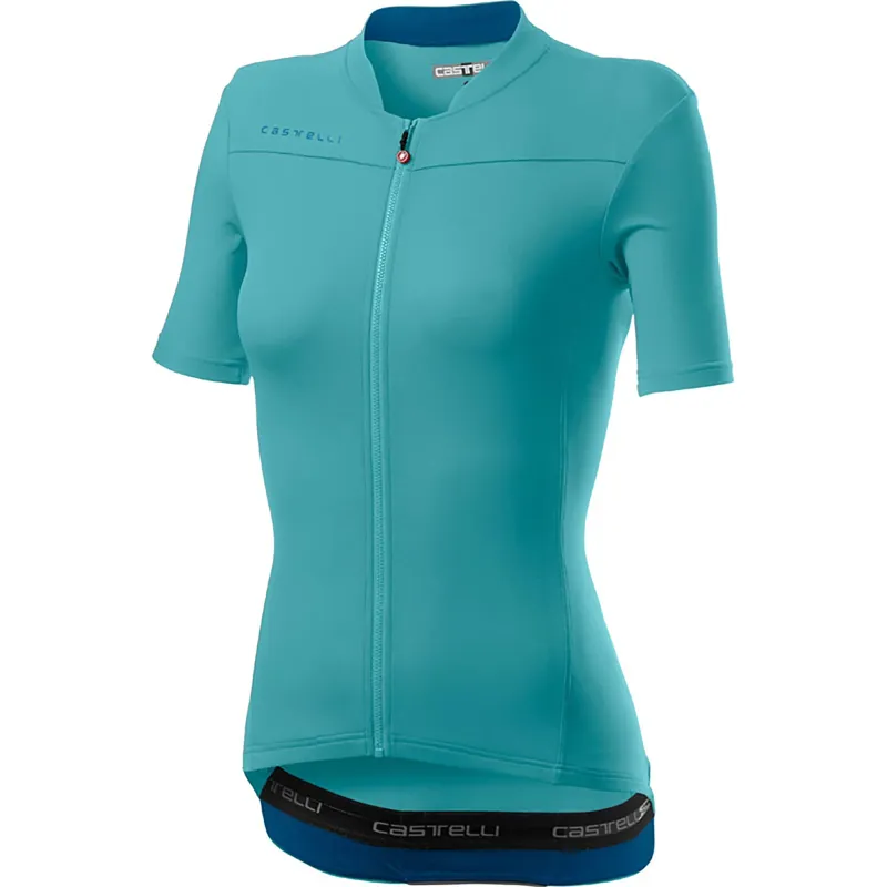Castelli Anima 3 Womens Jersey Celeste Marine Blue 