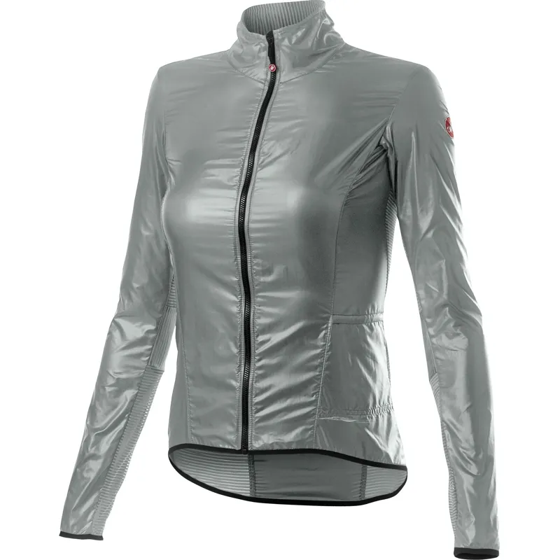 Castelli Aria Shell Womens Jacket Silver Gray 