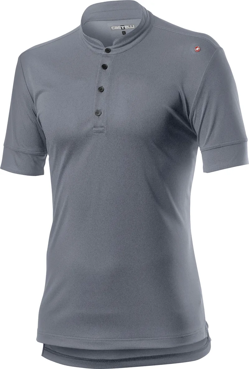 Castelli Tech Polo Silver Gray 