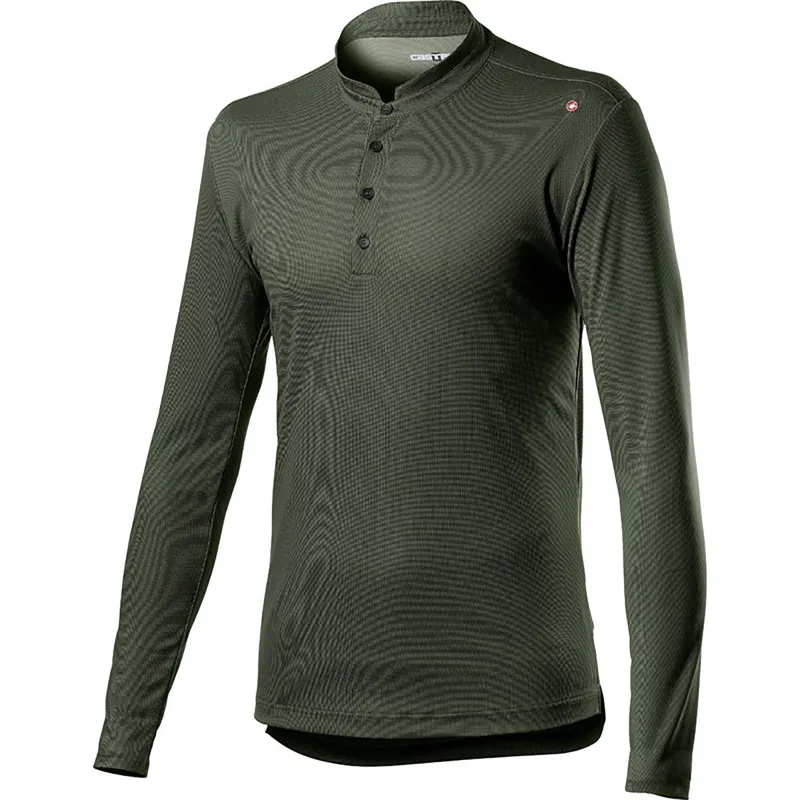 Castelli Tech Henley Long Sleeve Military Green 
