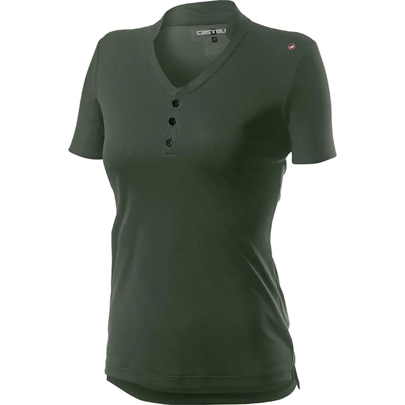 Castelli Tech Womes Polo Military Green 