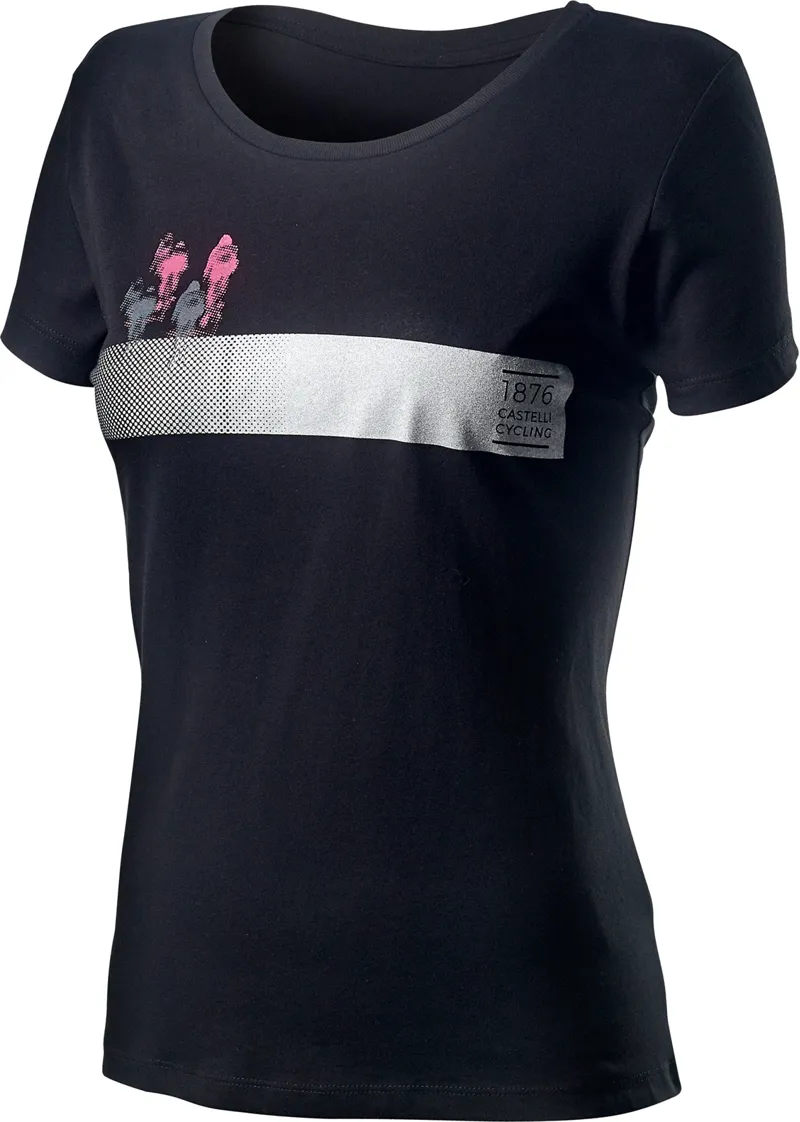 Castelli Logo Womens Tee Black 