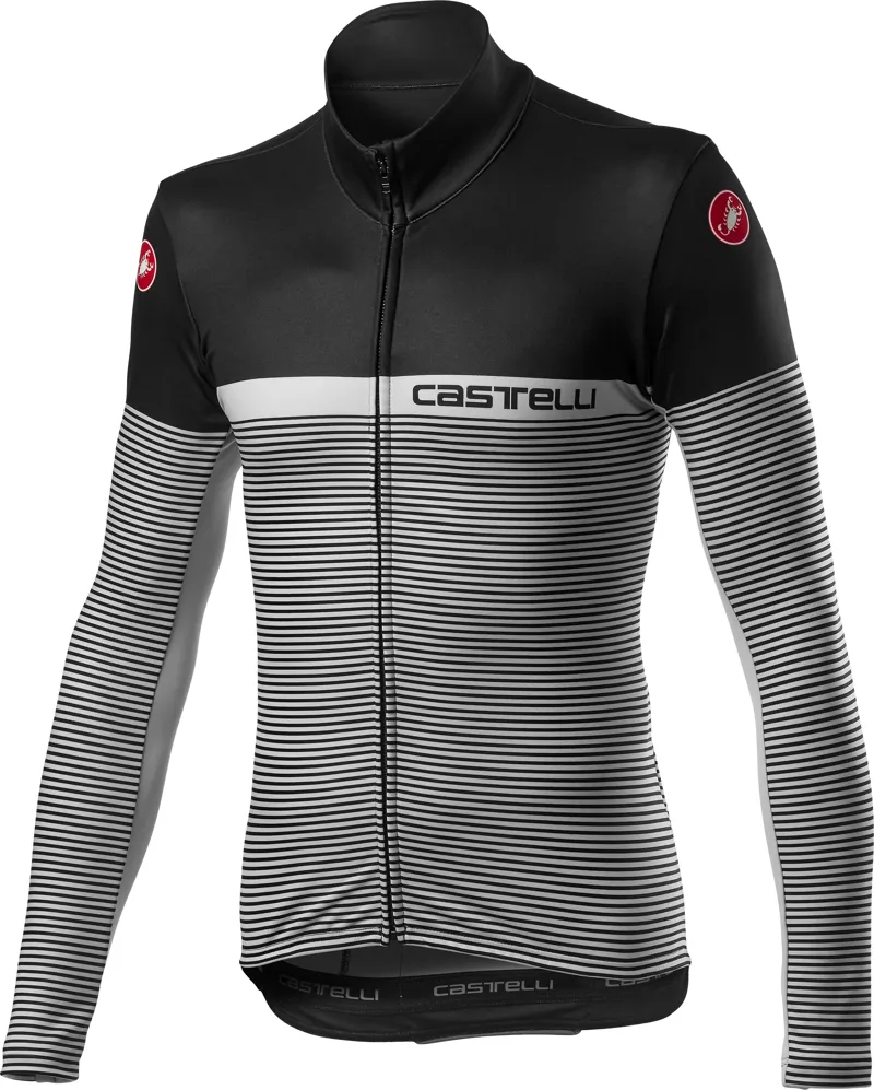 Castelli Marinaio Jersey FZ Black/Silver Gray 
