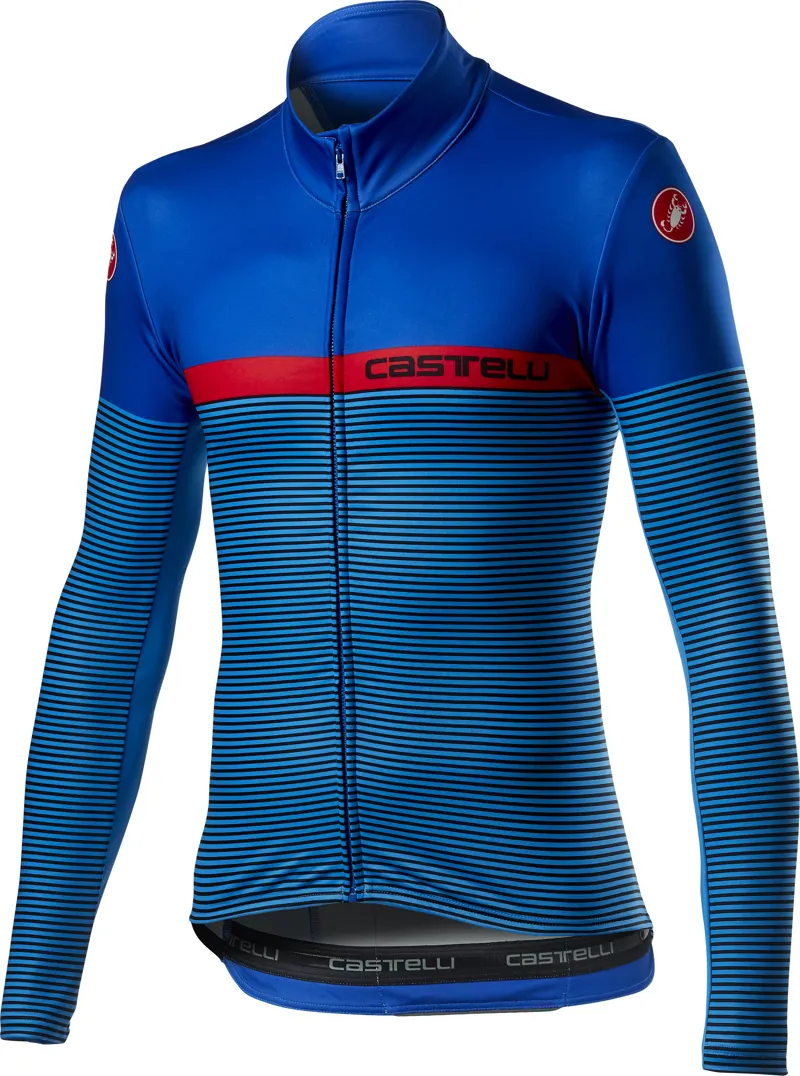Castelli Marinaio Jersey FZ Rescue Blue/Red 