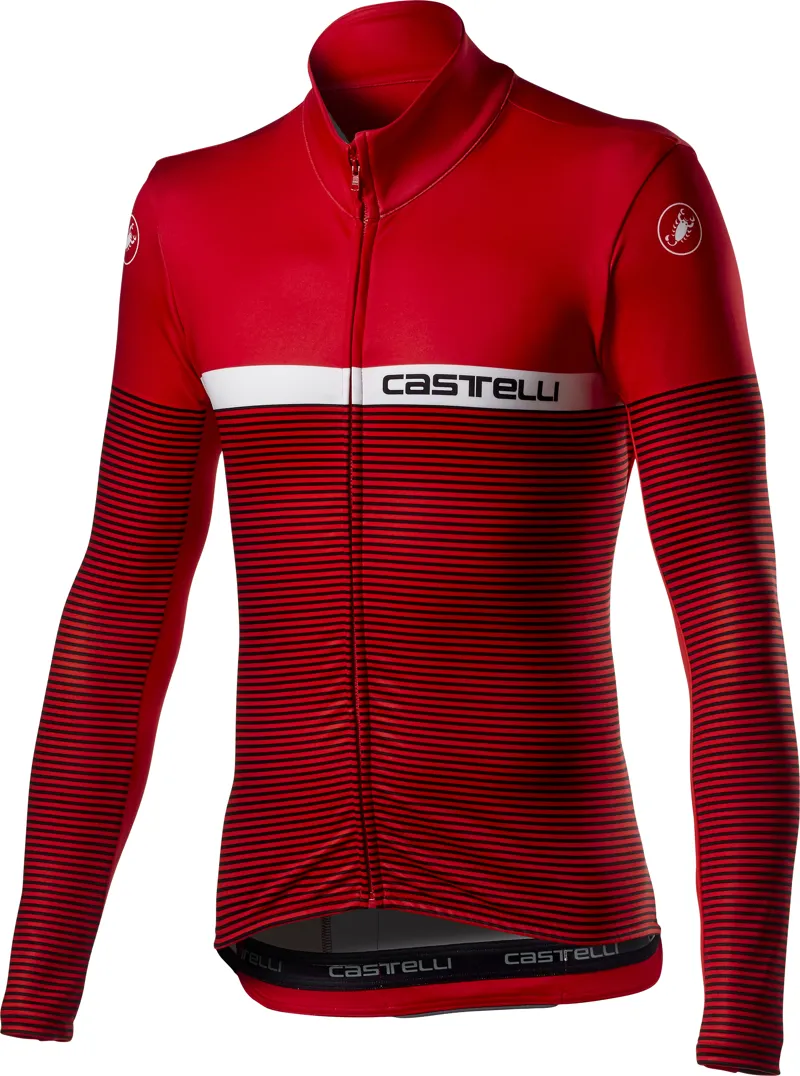 Castelli Marinaio Jersey FZ Red/White 