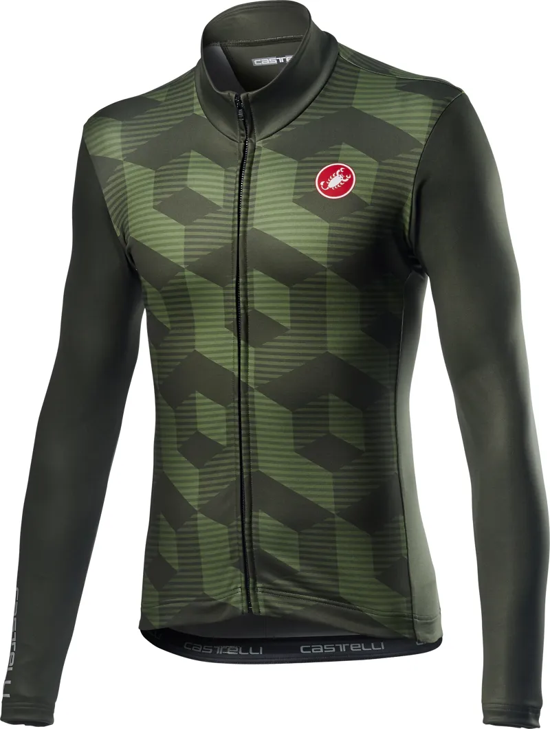 Castelli Cubi Jersey FZ Military Green 