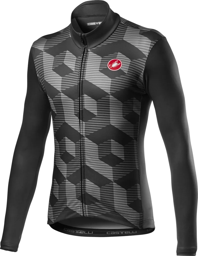 Castelli Cubi Jersey FZ Vortex Gray 