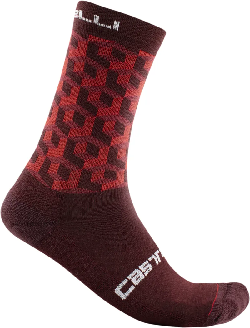 Castelli Cubi 18 Sock Pro Red 