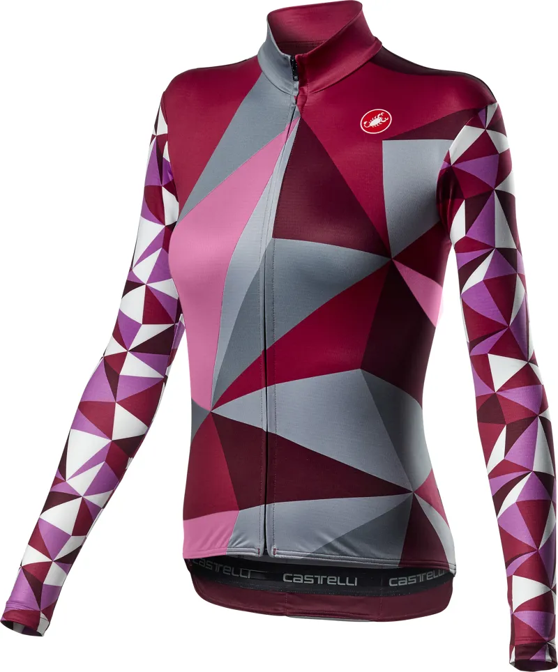 Castelli Triangolo Mid W Jersey FZ Muicolor Pink 