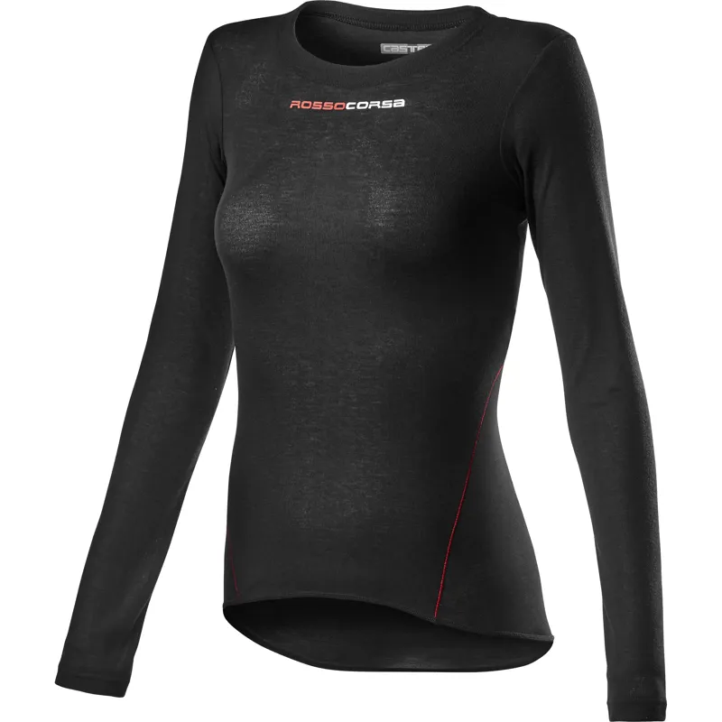 Castelli Prosecco Tech Womens Long Sleeve Black 