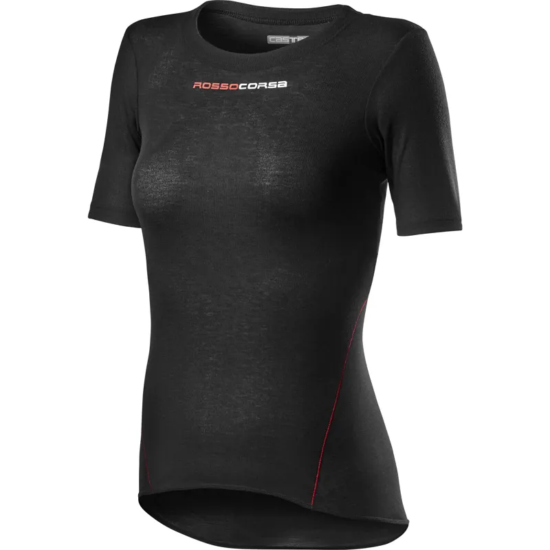 Castelli Prosecco Tech Womens Short Sleeve Black 