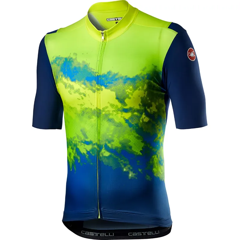 Castelli Polvere Jersey Yellow Fluro 