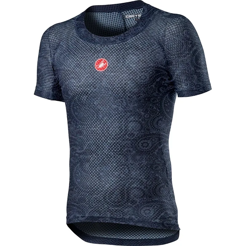 Castelli Pro Mesh Short Sleeve Base Layer Steel Blue 