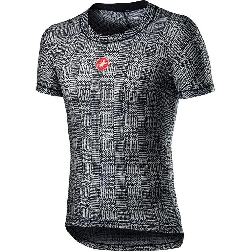 Castelli Pro Mesh Short Sleeve Base Layer Black/White 