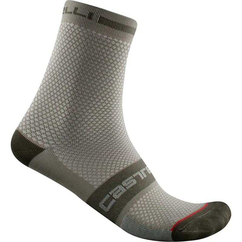 Castelli Superleggera T 12 Socks Bark Green