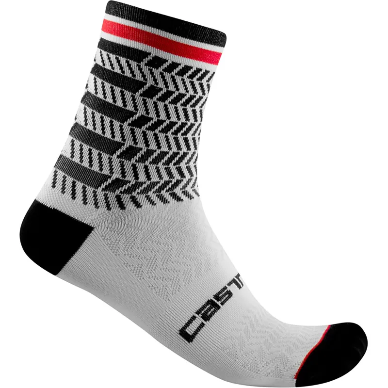 Castelli Avanti 12 Socks Black White 