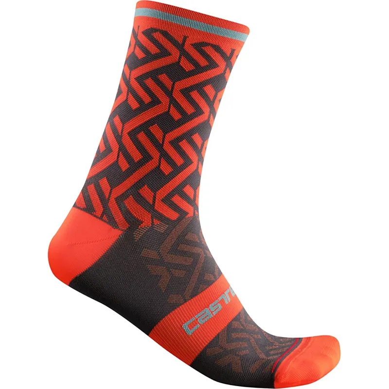 Castelli Tiramolla 15 Socks Fiery Red 