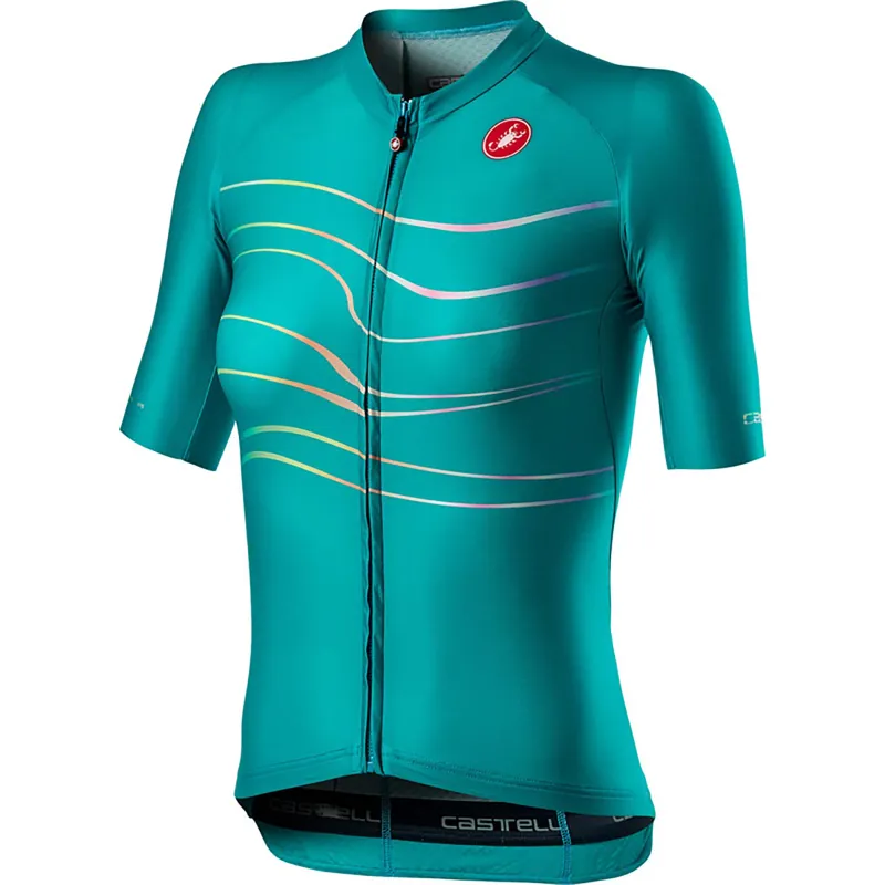 Castelli Aero Pro Womens Jersey Turquoise Green 