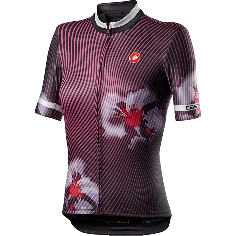 Castelli Primavera Womens Jersey Bordeaux 