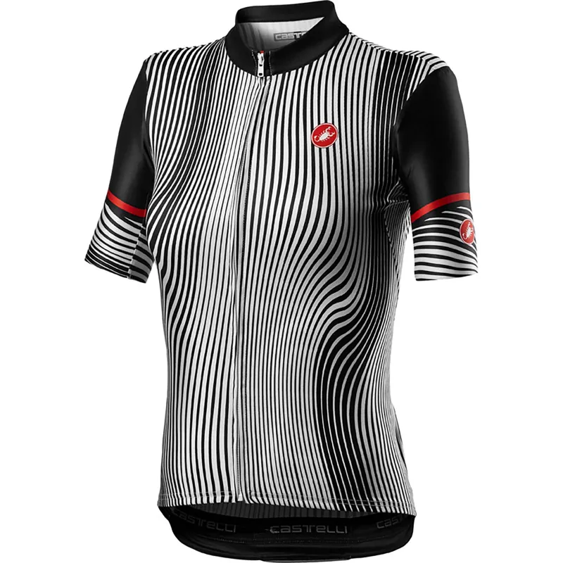 Castelli Illusione Womens Jersey Black White 