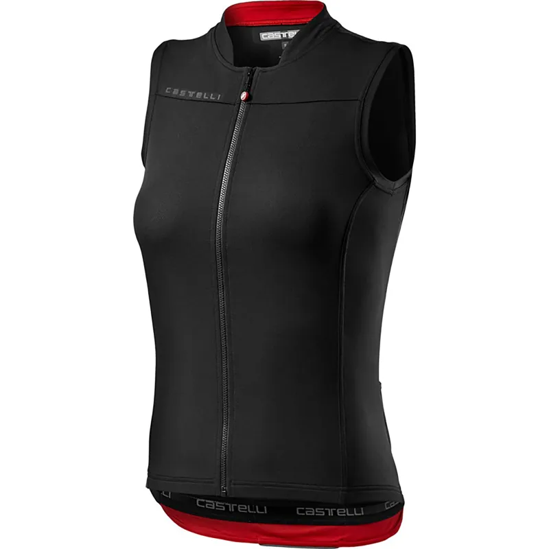 Castelli Anima 3 Sleeveless Womens Jersey Black Red 