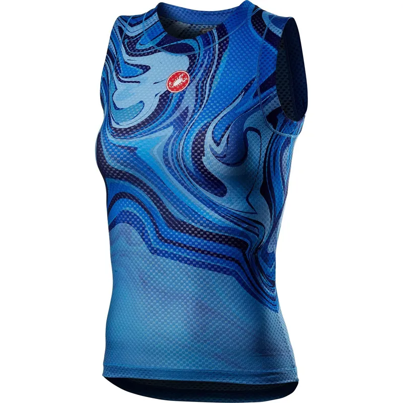 Castelli Pro Mesh Womens Sleeveless Base Layer Marine Blue 