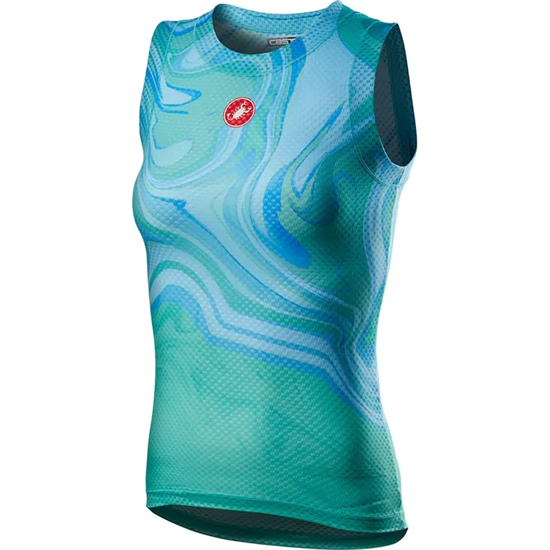Castelli Pro Mesh Womens Sleeveless Base Layer Celeste 