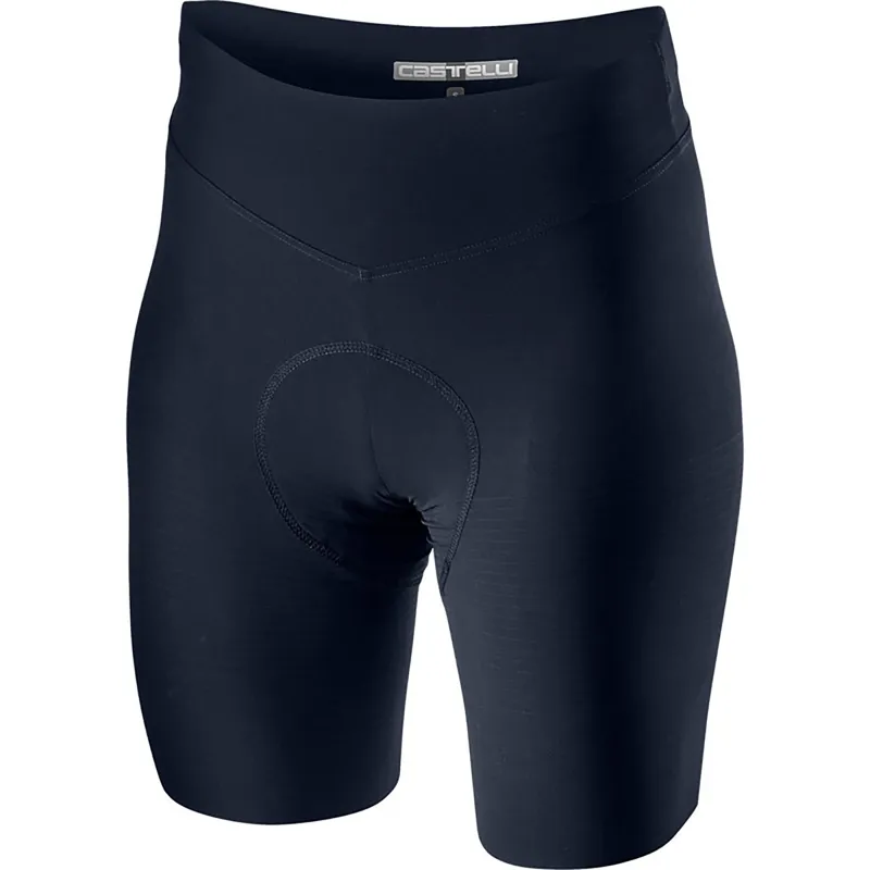 Castelli Premio Black Womens Shorts Savile Blue 