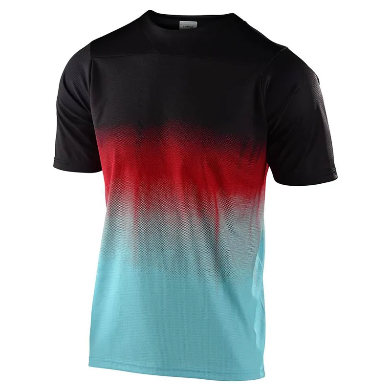 Troy Lee Designs Skyline Jersey V2 StainD Black/Turquoise 