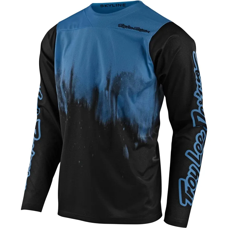 Troy Lee Designs Skyline Long Sleeve Jersey Blue Bird Black 