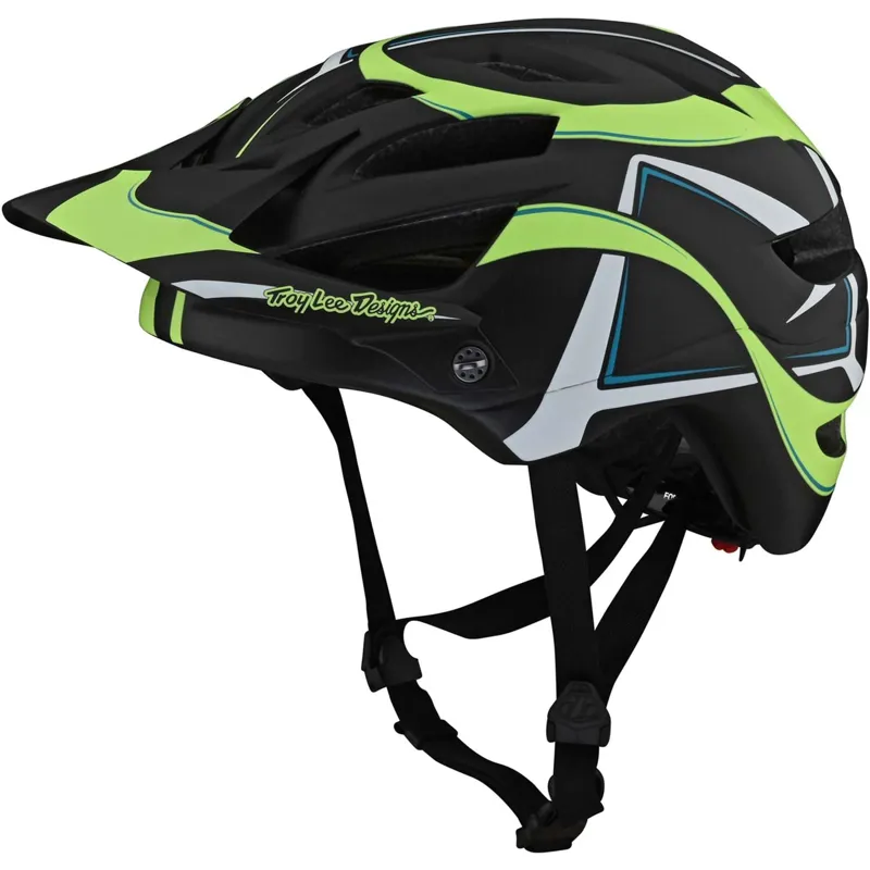 Troy Lee Designs A1 Drone Helmet Youth Glo Green Black Youth
