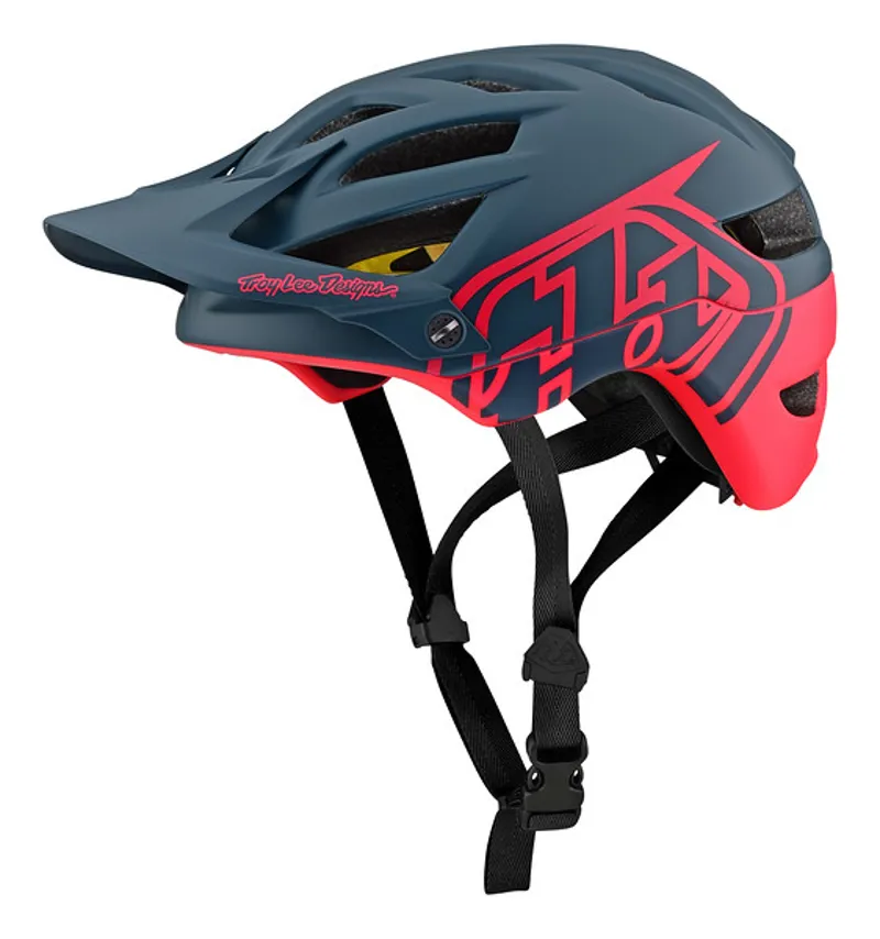 Troy Lee Designs 2019 A1 Classic MTB Mips Helmet Slate / Magenta