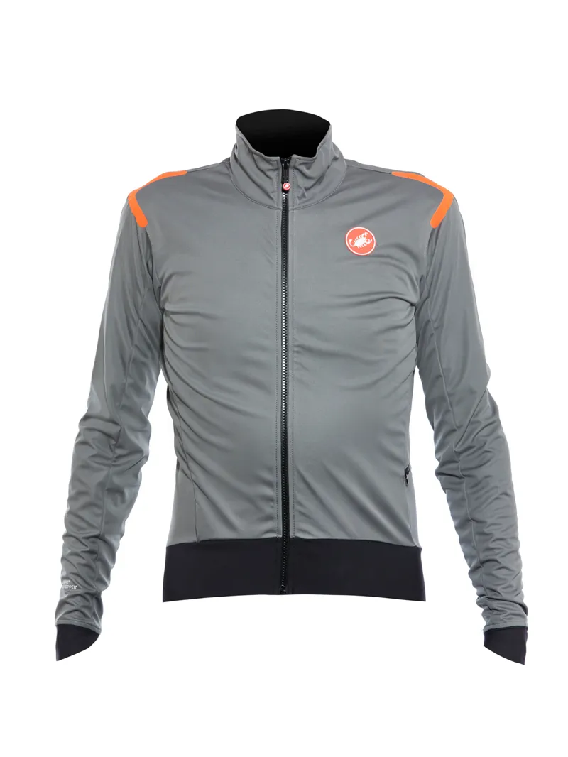 Castelli Alpha ROS Light Jacket Forest Grey Orange