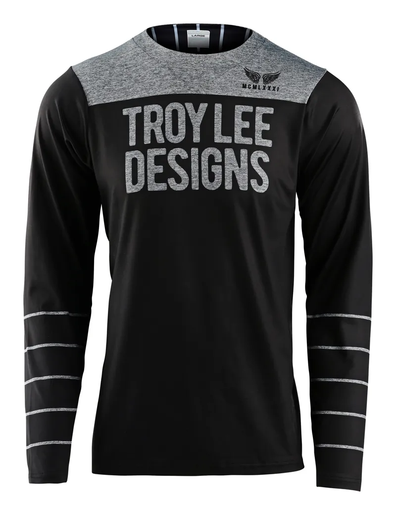 Troy Lee Designs Skyline LS Chill Jersey Pinstripe Black/Gray 