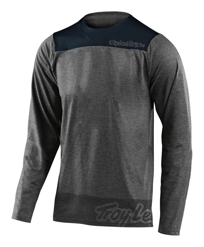 Troy Lee Designs Skyline Long Sleeve Jersey London Gray Heather/Navy 