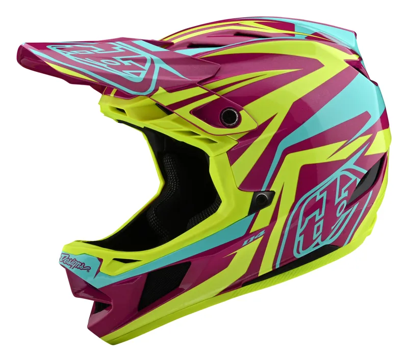 Troy Lee Designs D4 Composite Slash Purple/Yellow 