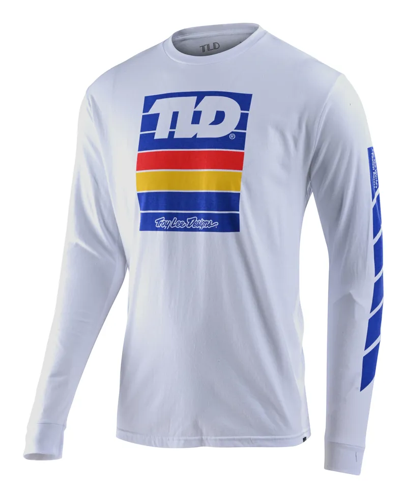 Troy Lee Designs Pregame Long Sleeve Tee White 
