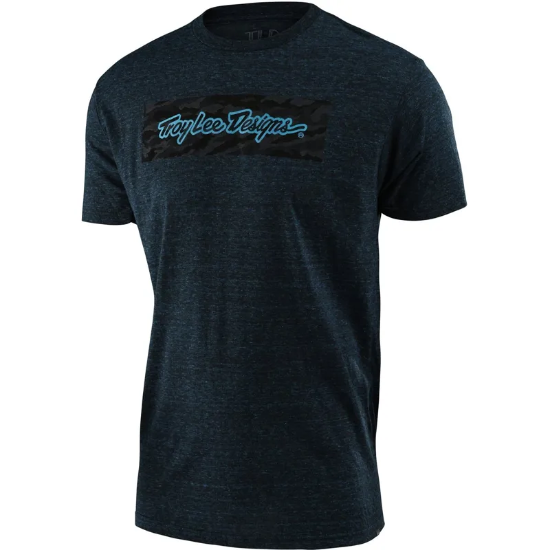 Troy Lee Designs Signature Block Camo Tee Blue 