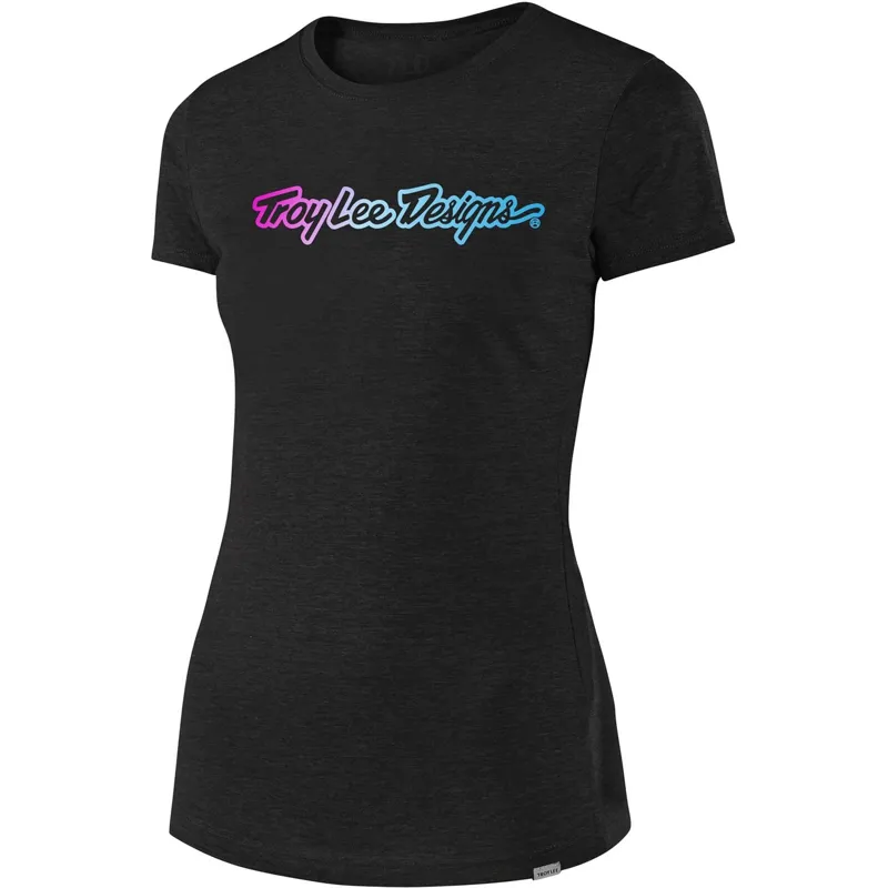 Troy Lee Designs Womens Signature Tee Black 
