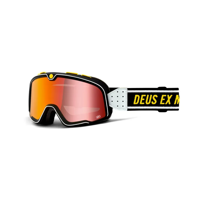 100 Percent Barstow Goggle Red Mirror Lens Deus