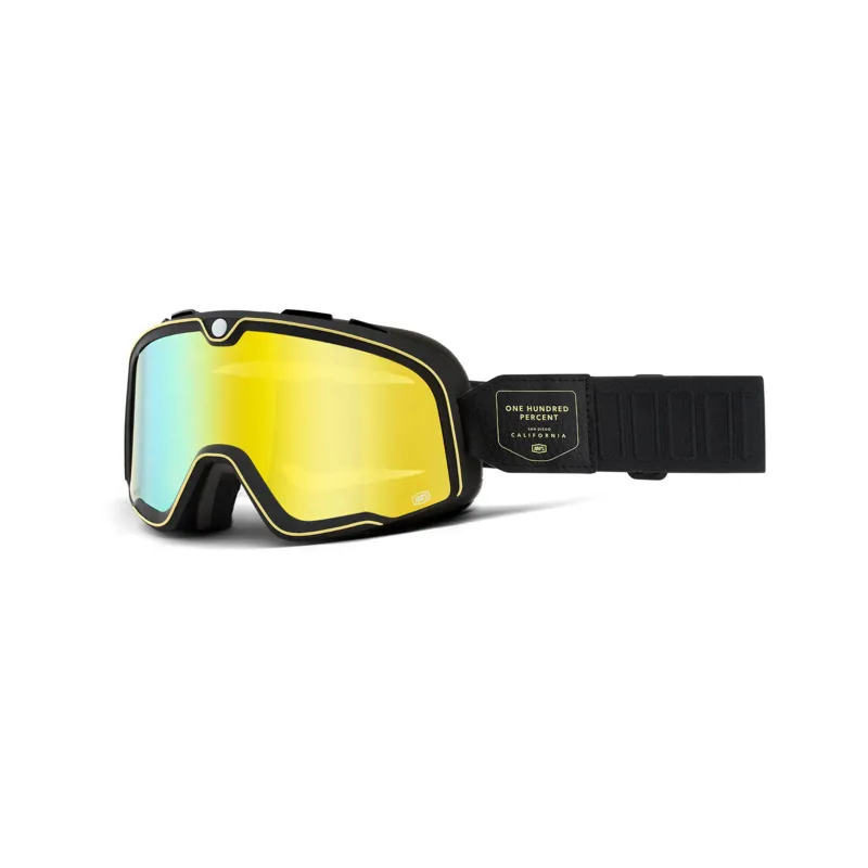 100 Percent Barstow Goggle Flash Yellow Lens Caliber