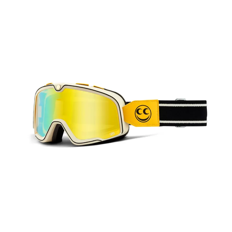 100 Percent Barstow Goggle Flash Yellow Lens See See