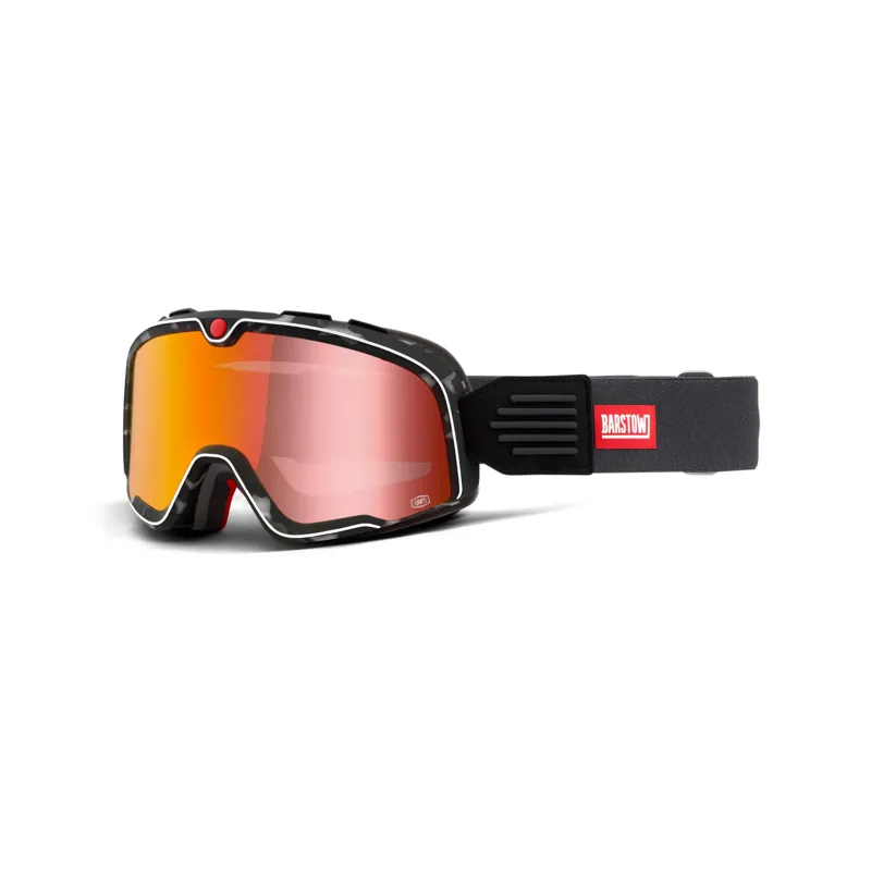 100 Percent Barstow Goggles Red Mirror Lens Gasby