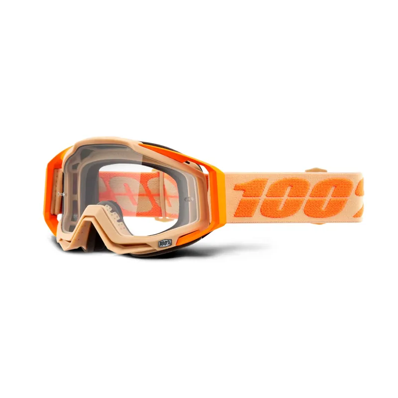 100 Percent Racecraft Goggles / Clear Lens Sahara