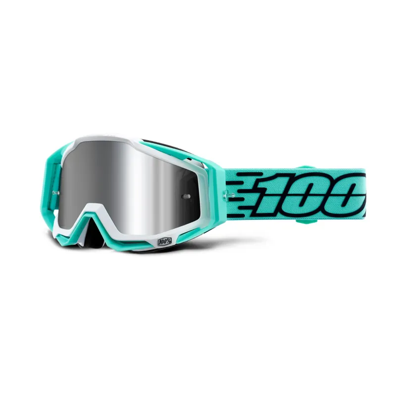 100 Percent Racecraft Goggles Injected Silver Mirror Lens Fasto