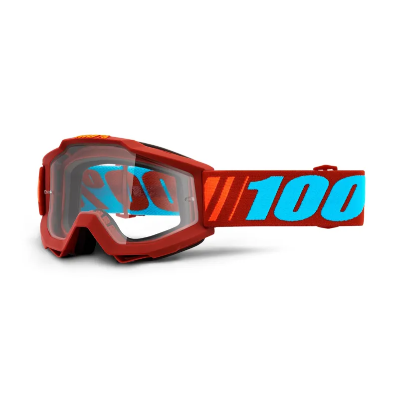 100 Percent Accuri Goggles Clear Lens Dauphine