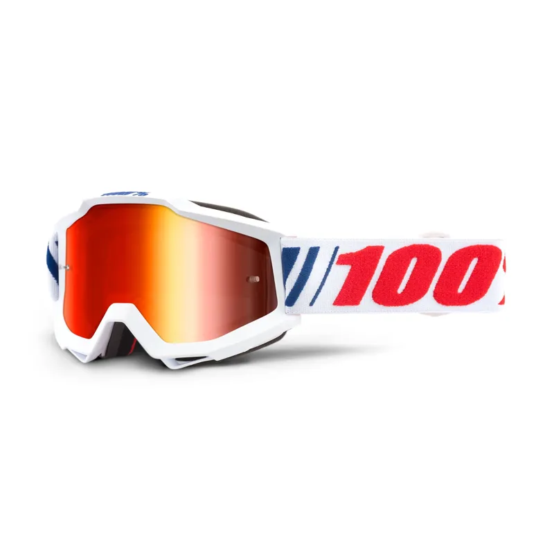 100 Percent Accuri Goggles AF066 Red Mirror Lens 